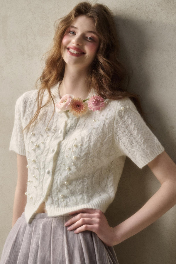 Soft Mohair Long Sleeve Cardigan