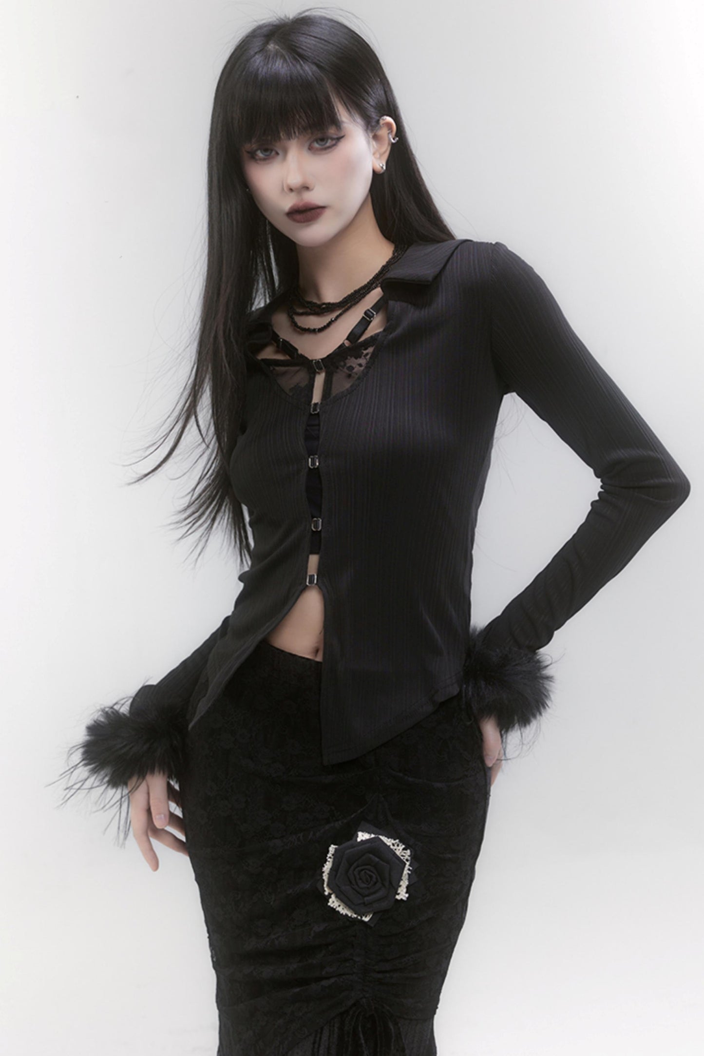 Festival Fur Sleeve Top 