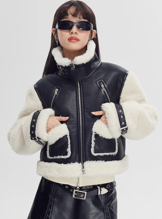 Fur All-in-One Biker Jacket