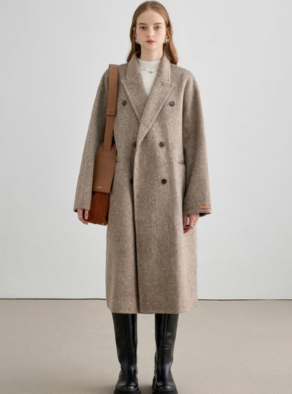 Middle Length Thickened Wool Coat