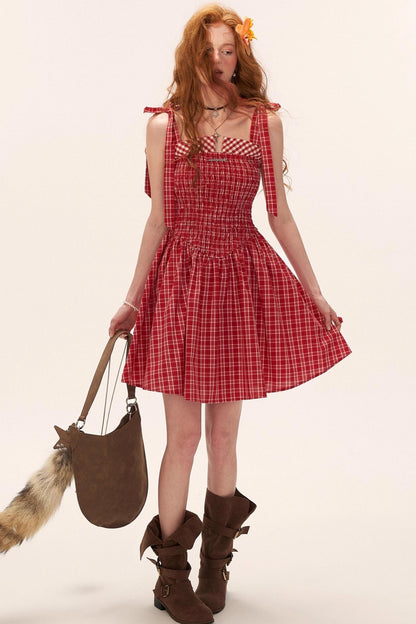 French Striped Bow Sundress