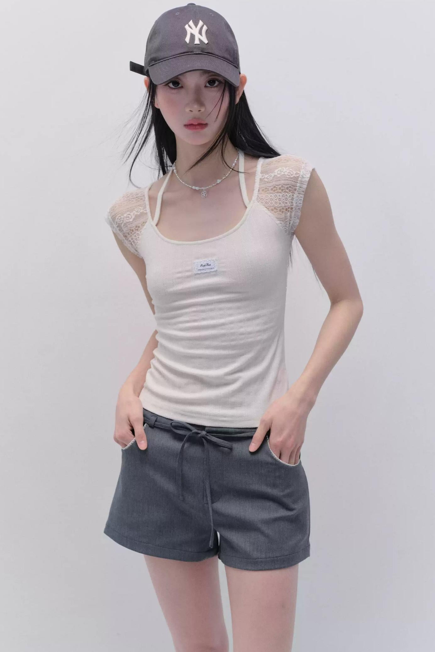 Original Lace-Up Straight Shorts