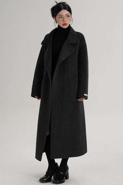 Elegant High-Neck Wool Coat