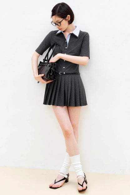 Summer Colorblock Polo Dress