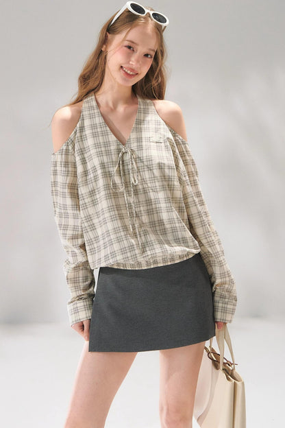 Intellectual Side-Slit Skirt