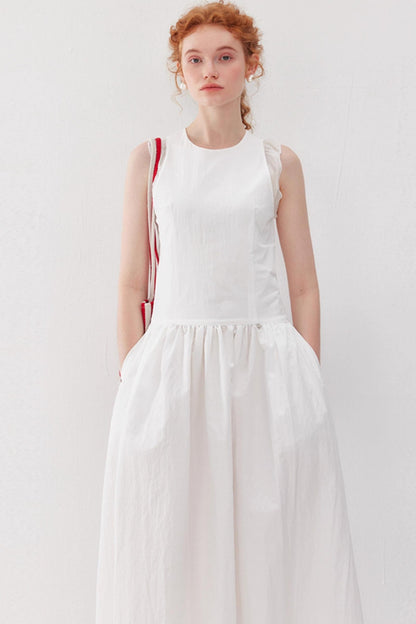 Pleated Tank Dress