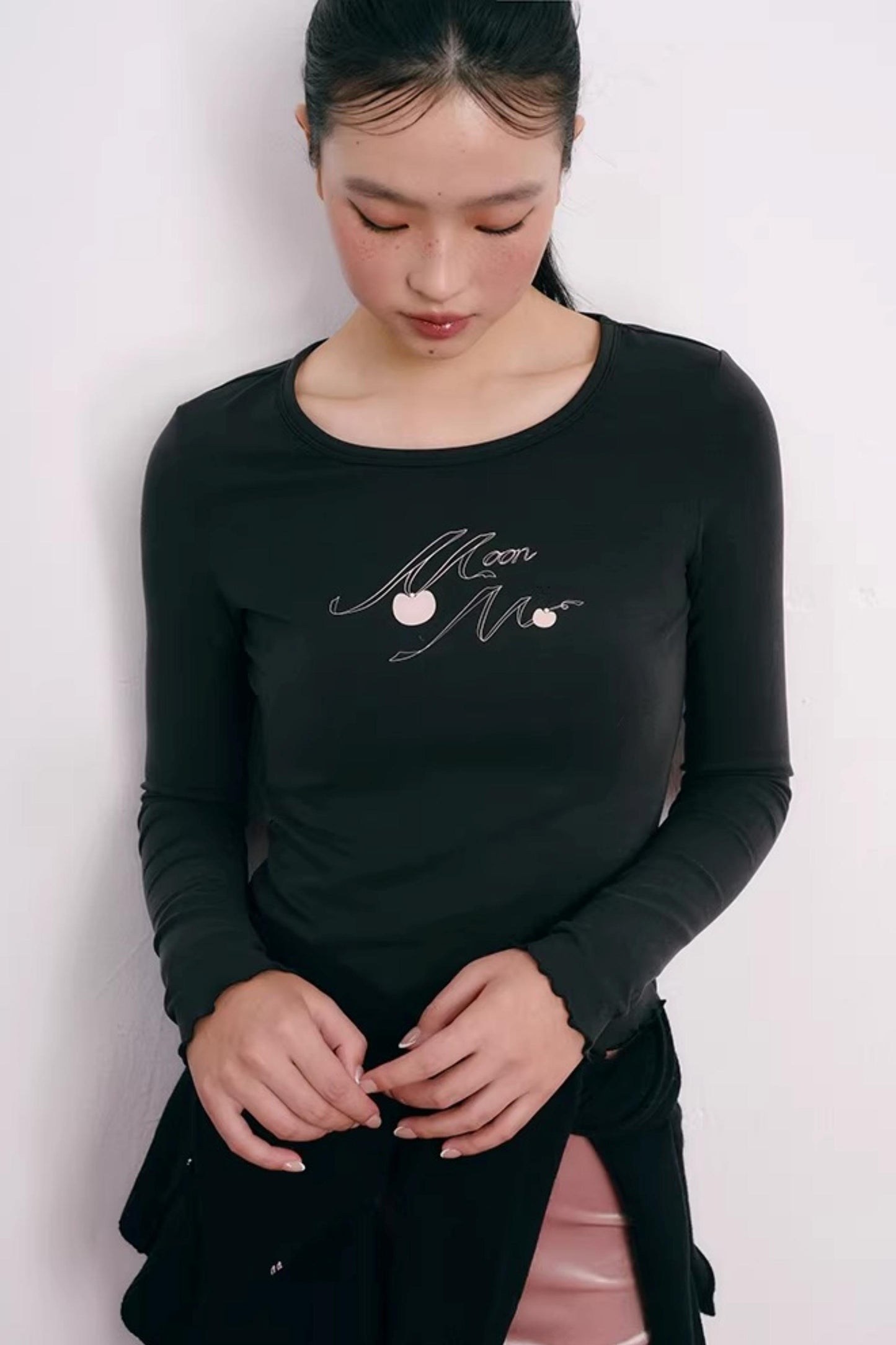 Cherry Print Lyocell Sweater