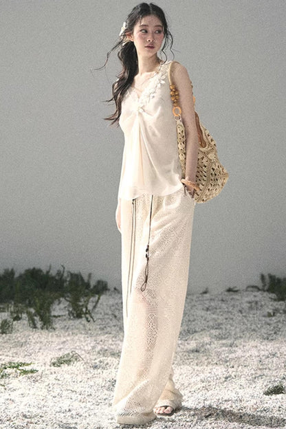 Silent Rose Semi-Sheer Lace T-Shirt