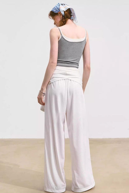 Airy Linen Wide-Leg Pants