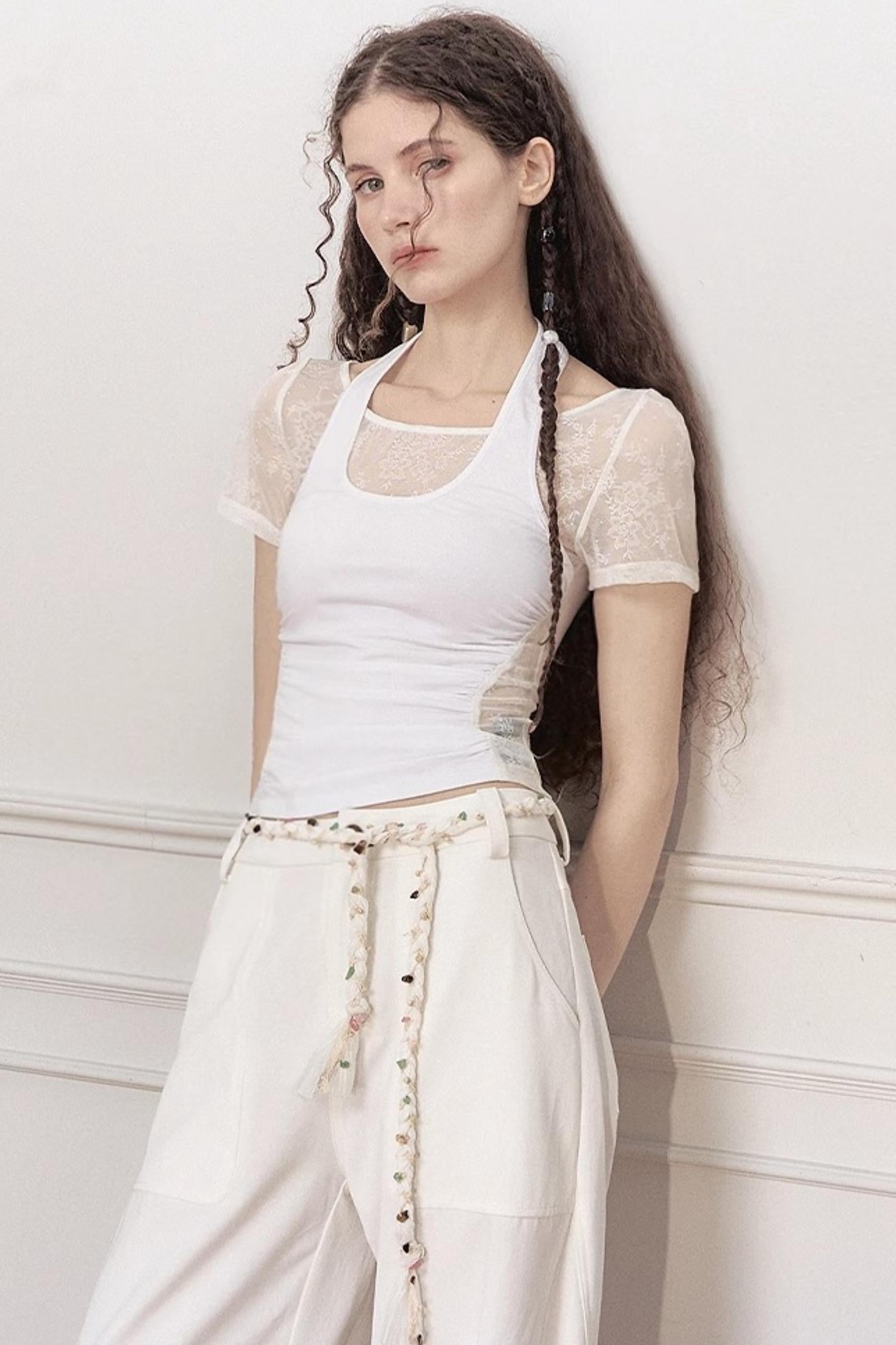 Sheek Shadow Shadow Lace Tee β UrbanSheek