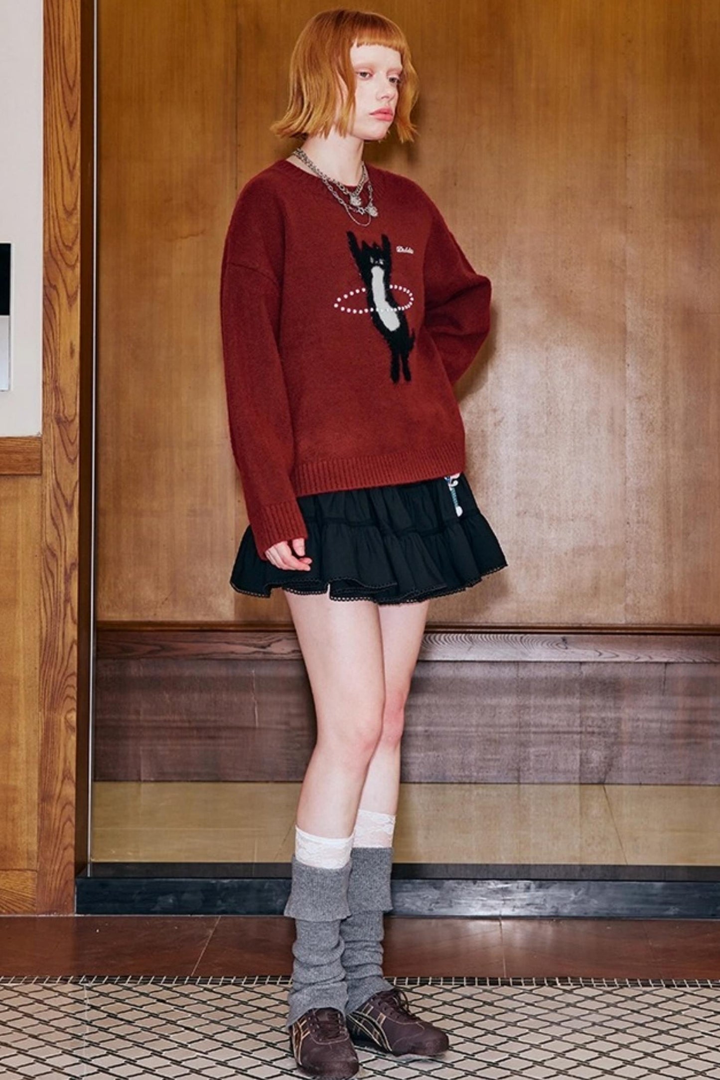 Laser Beaded Knitted Sweater