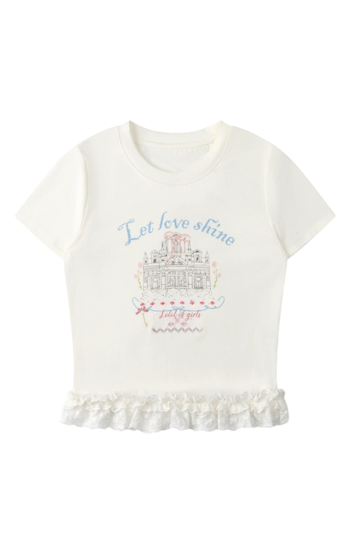 Lace-Trimmed Summer Tee