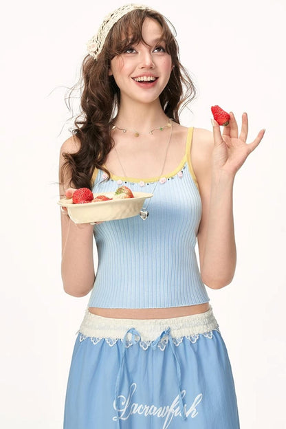 Striped Beaded Camisole