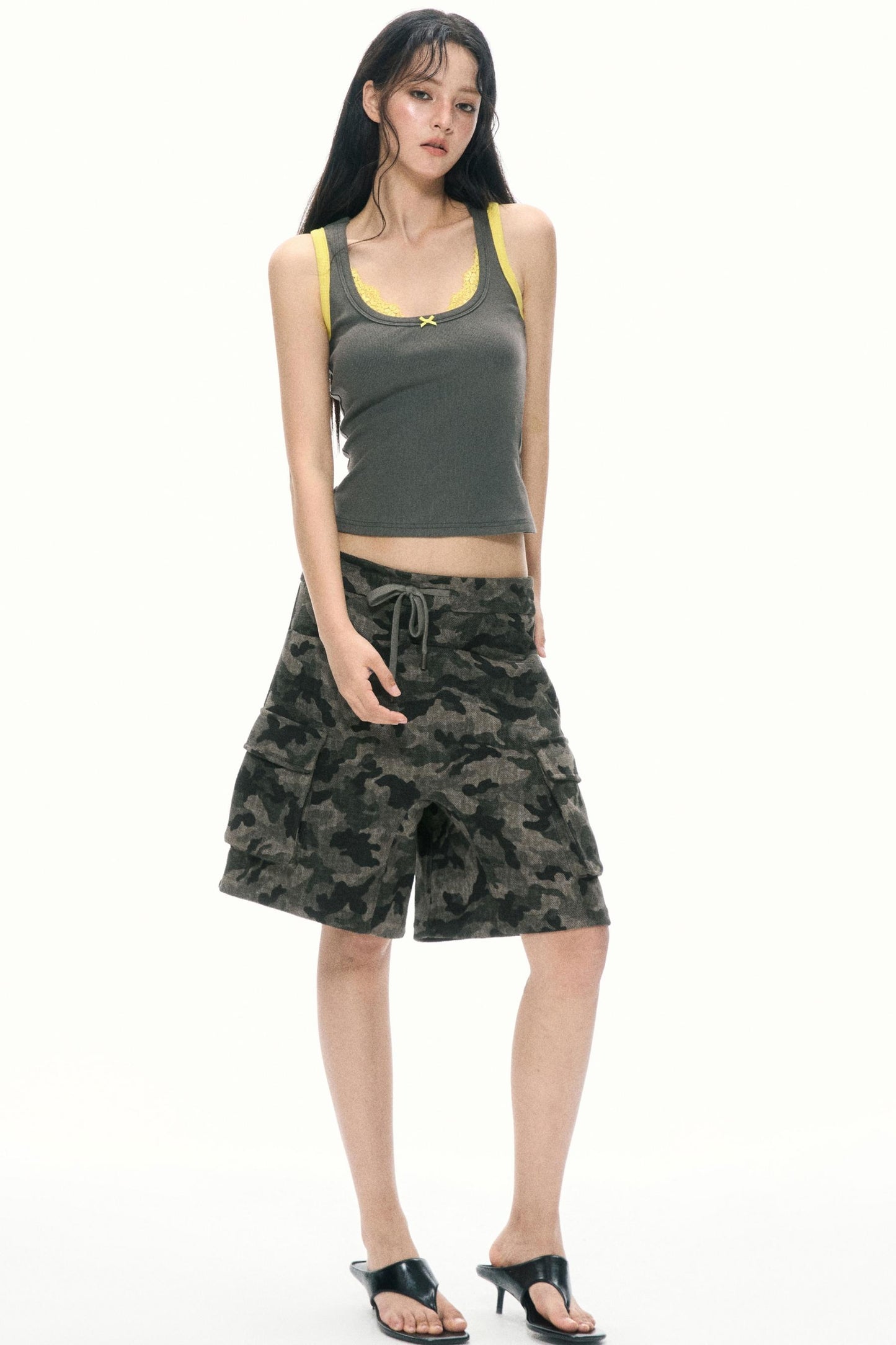 Layered Look Strap Vest