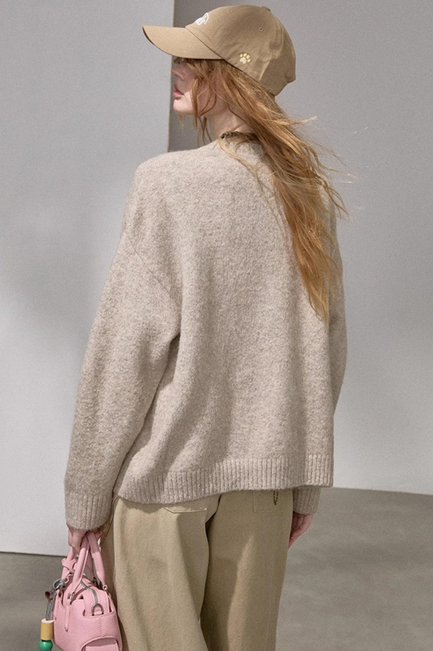 Puppy Jacquard Cloud Sweater