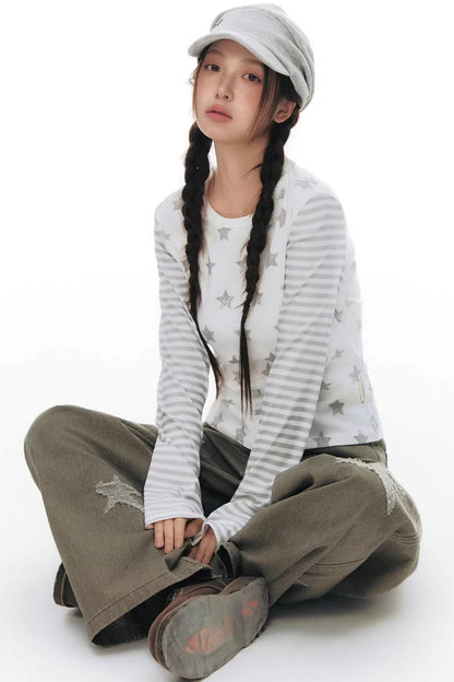 Star Stripe Slim Fit Top