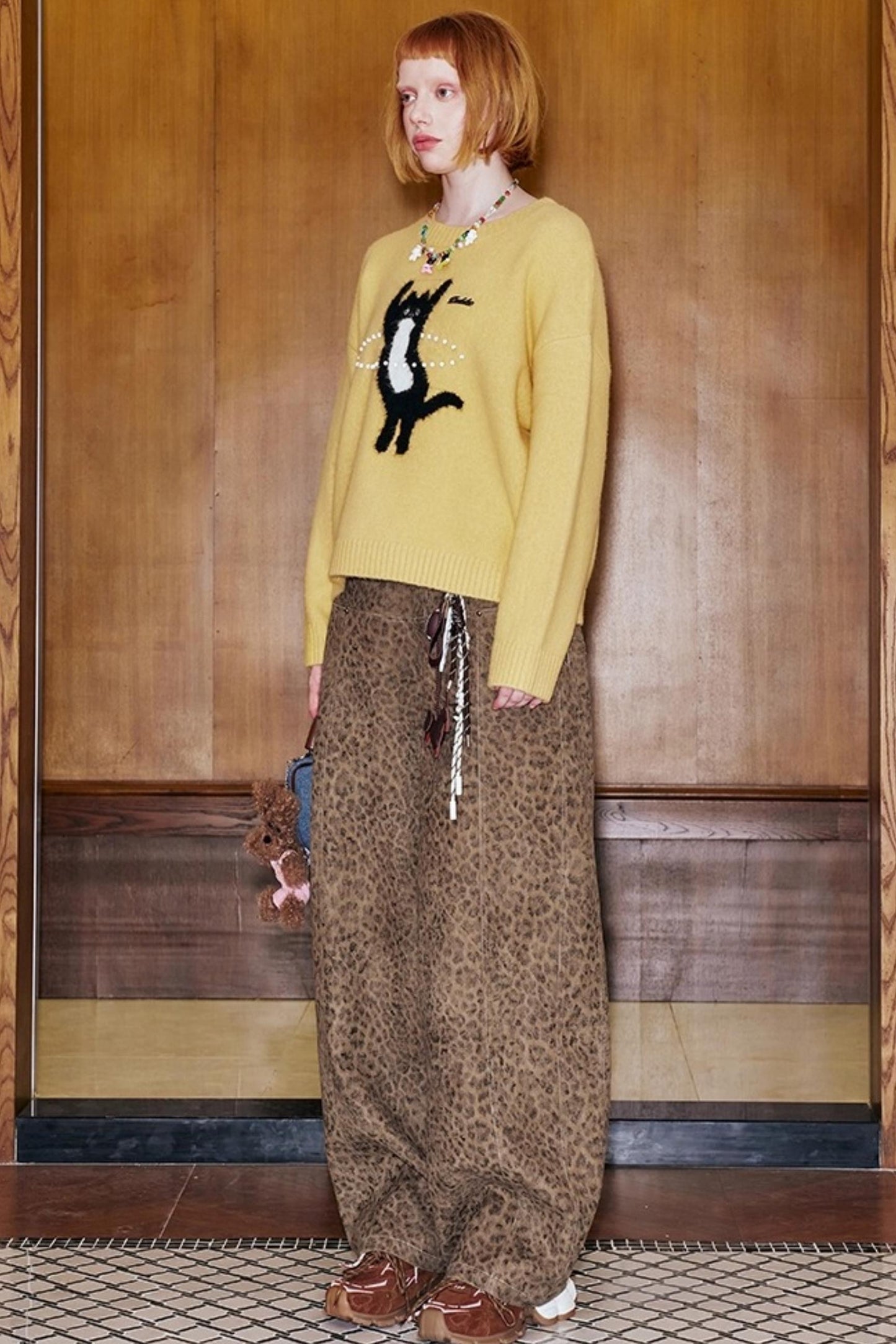 Laser Beaded Knitted Sweater