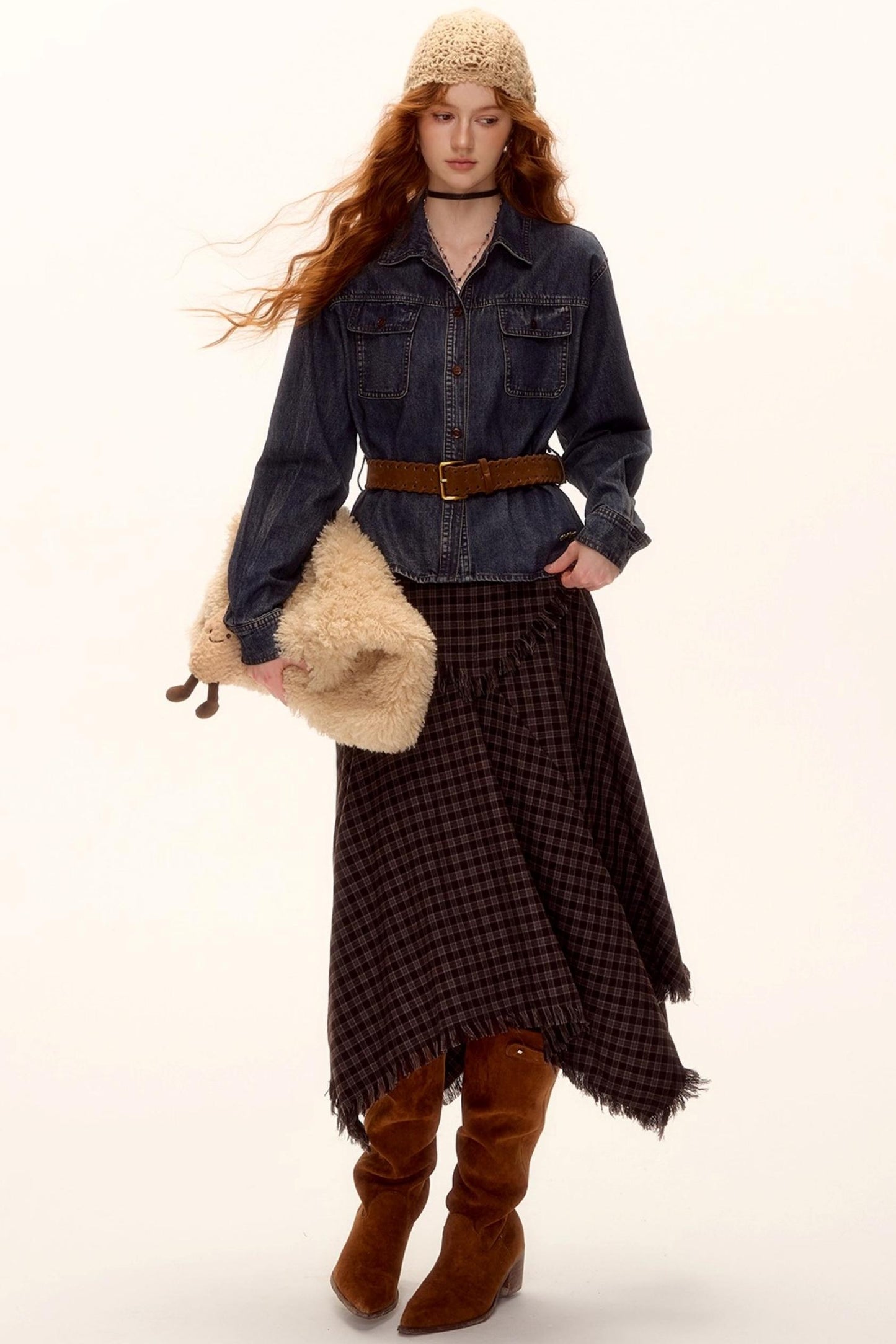 Vintage Washed Denim Top