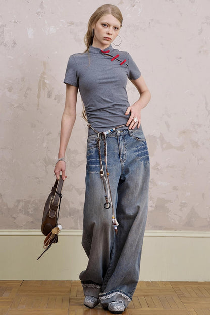 Slim Fit Colorblock Top