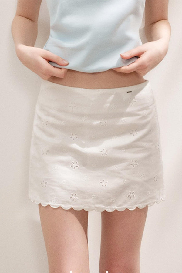 Romantic Lace Halter A-line Skirt