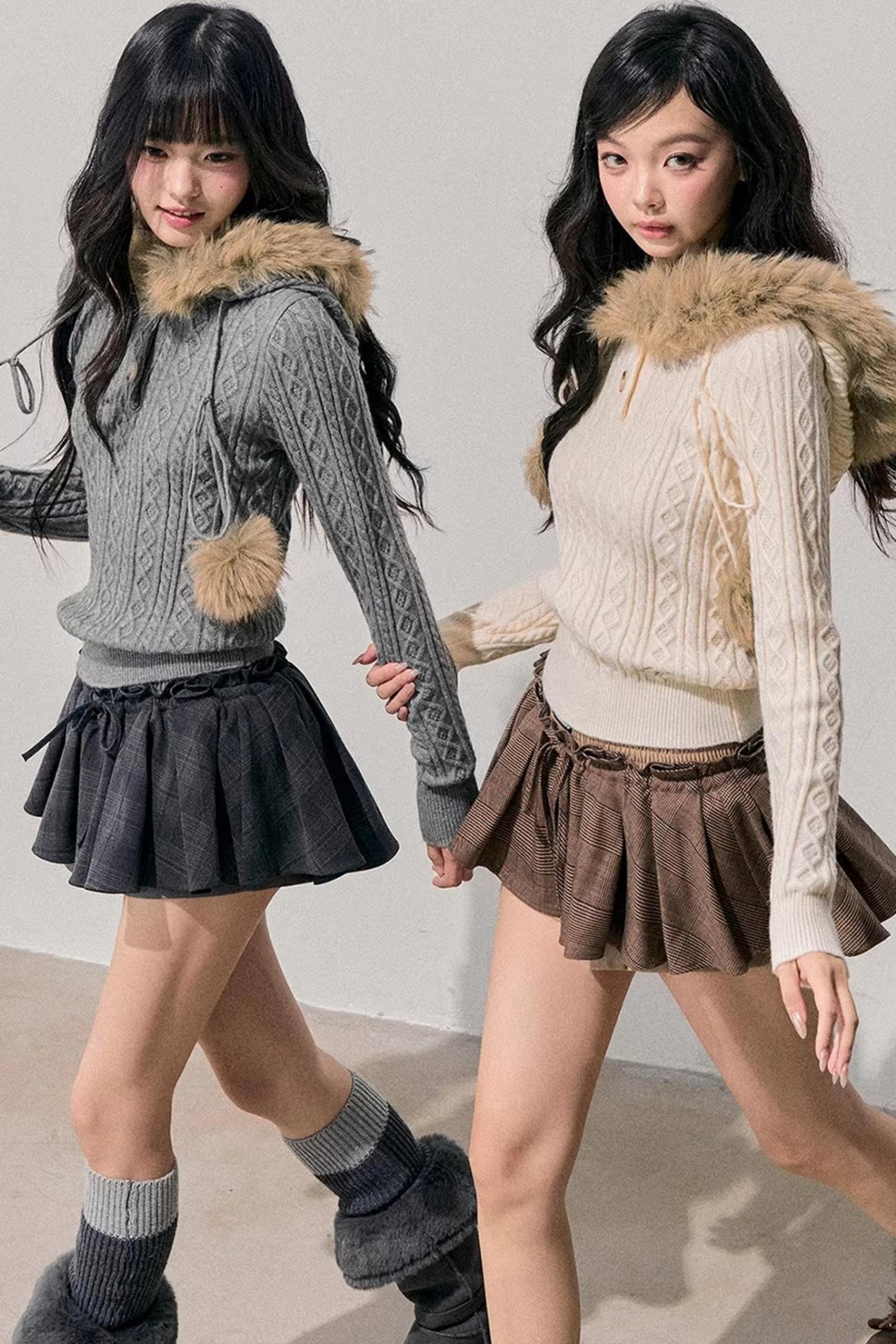 Snowfall Plush Hooded Sweater