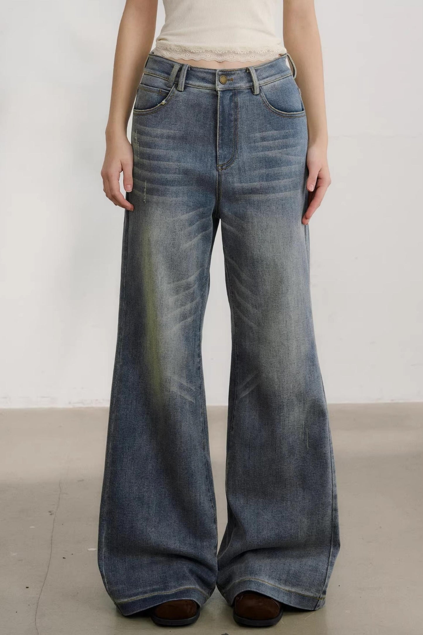 Little Cat Paw Denim Pants