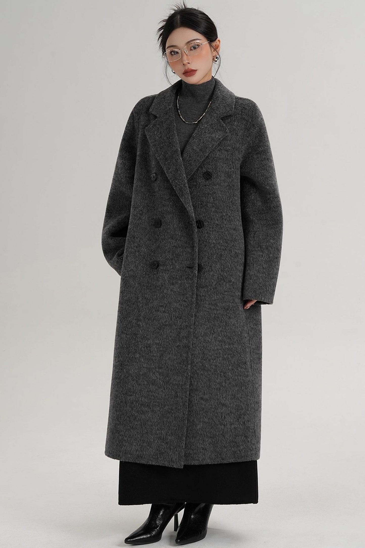 Textured Wool Suit Coat
