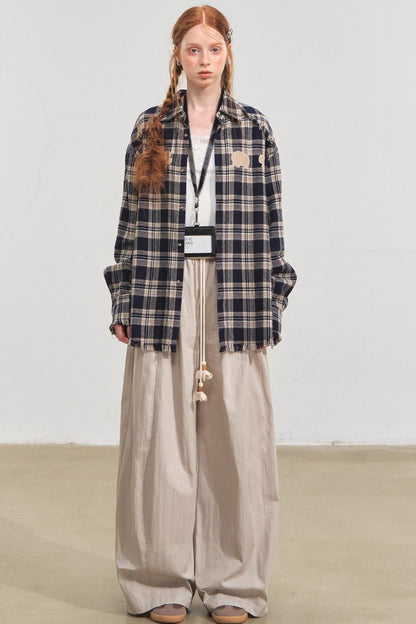 Fun Fringe Plaid Shirt