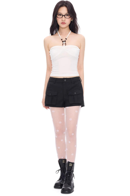 Bamboo A-Line Work Shorts