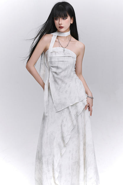 Summer Aesthetic Halter Skirt Set-Up