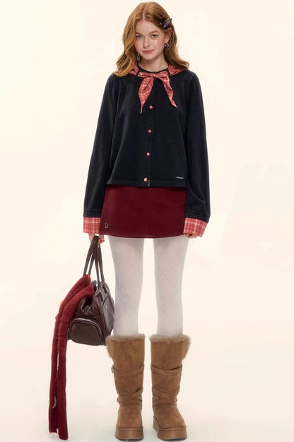 A-Linien-Rock aus Kunstwolle