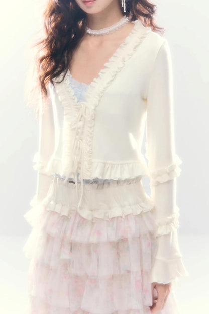 Comfort Embracing Knitted Cardigan Top