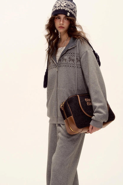 Fair Isle Quilted Jacket Set-Up