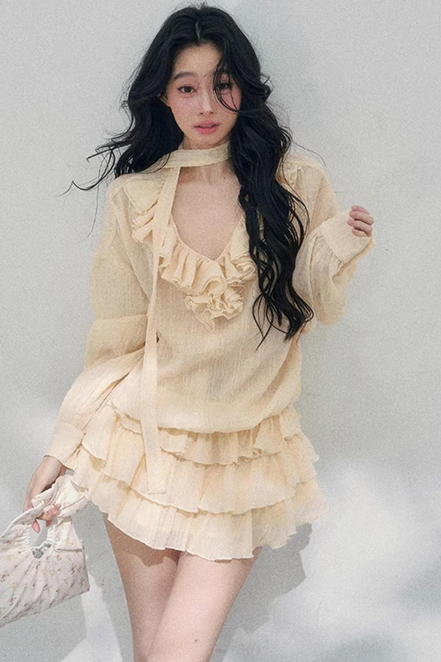 Evening Breeze French Dress Set