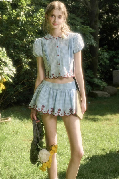 Pure Lace Airy Shirt Set-Up