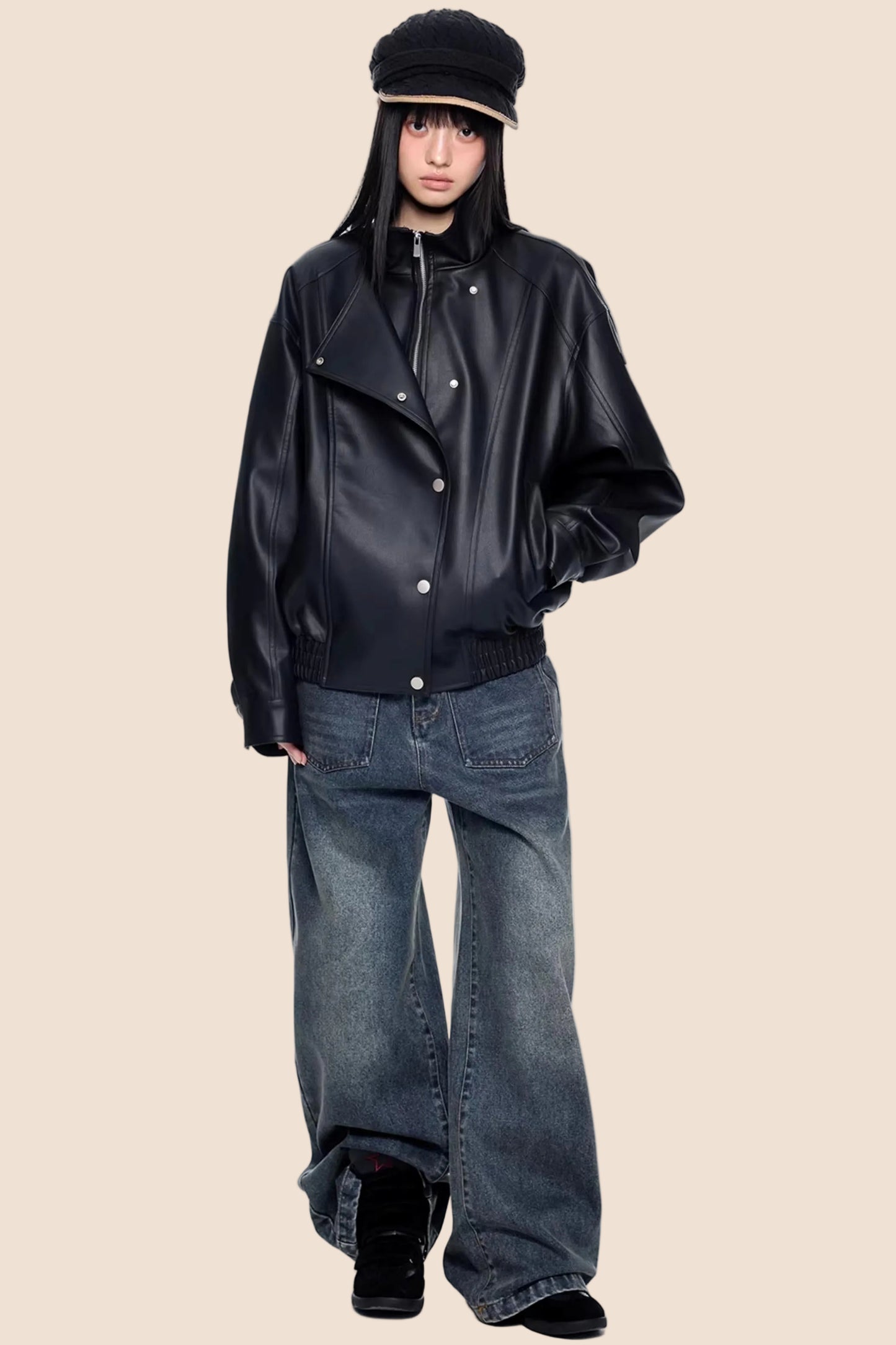 American Retro Wide-Leg Jeans