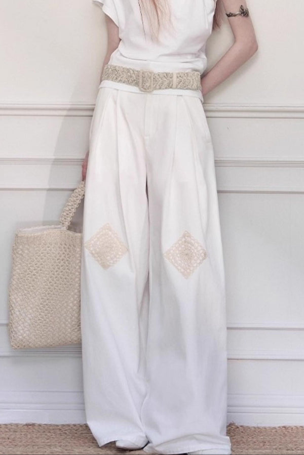 Handmade Crochet Wide-Leg Pants