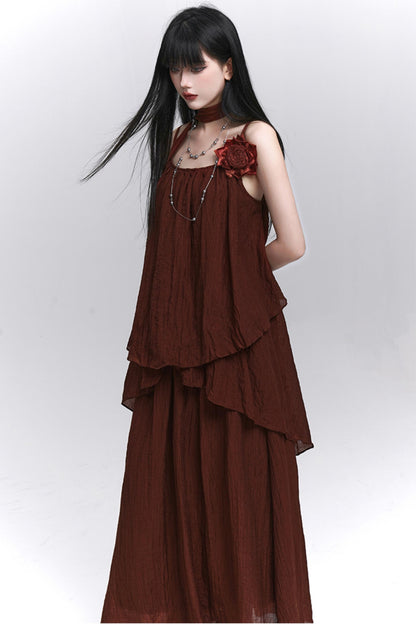 Chic Pink Skirt Top Set-Up