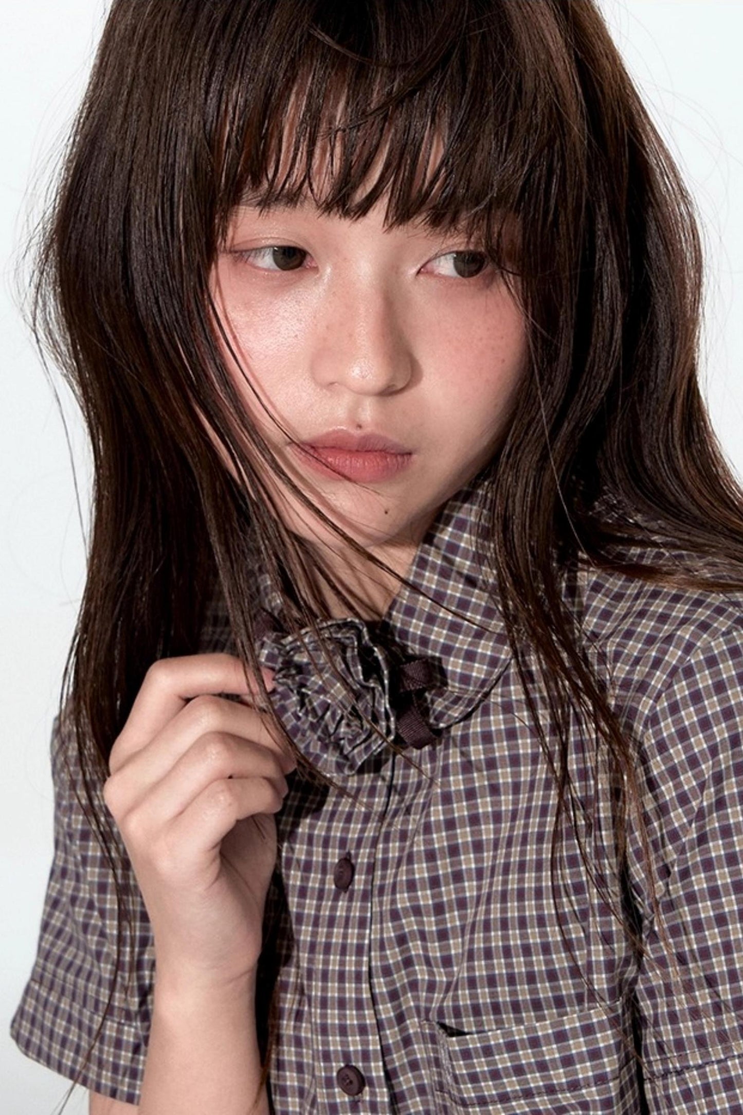 Original Plaid Doll Collar Two-Piece Set-Up