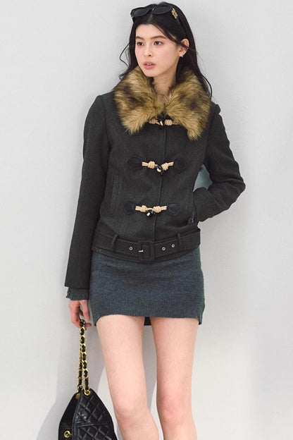 Gray Knitted Bodycon Dress