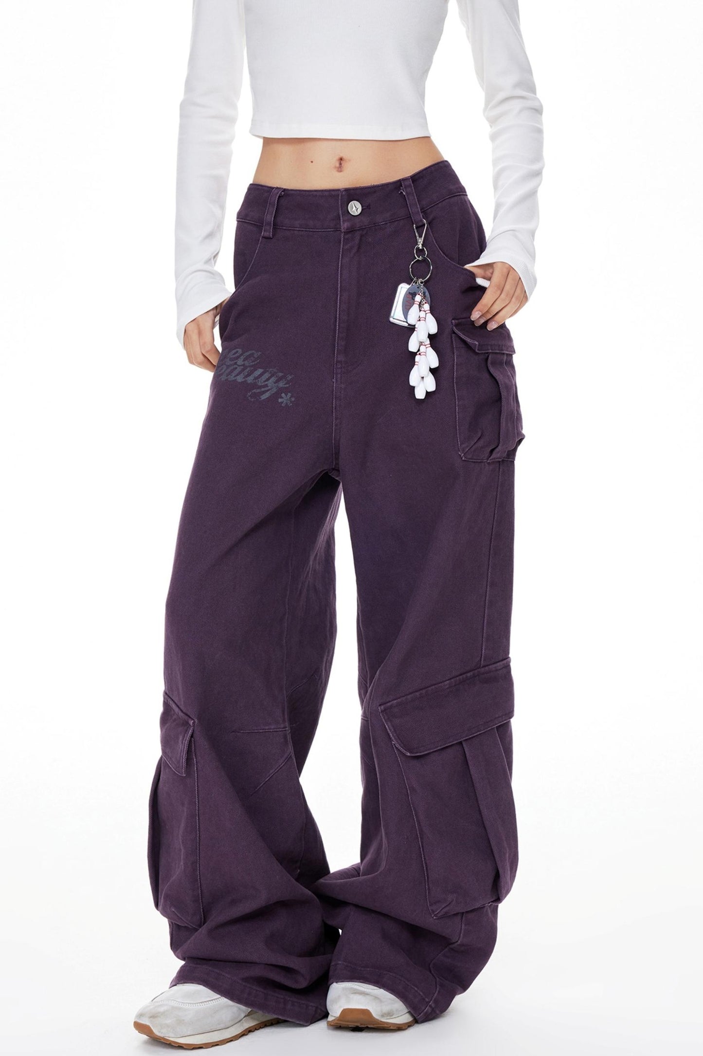 Purple Cargo Pants