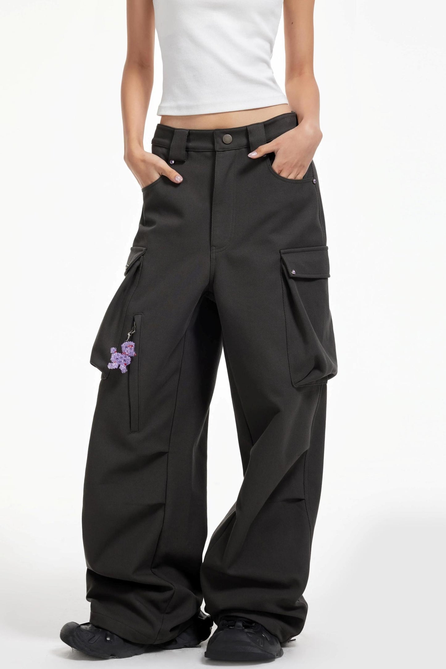 Cargo Wide-Leg Pants