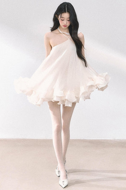 Summer Apricot Elegance Dress