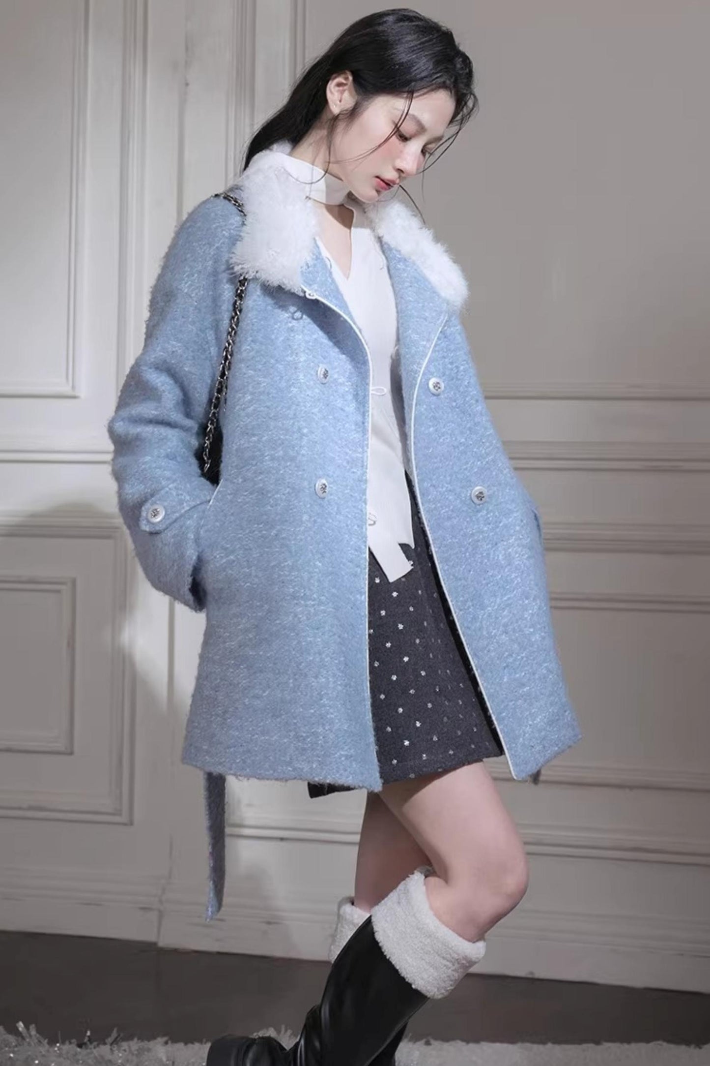 Blue Island Wool Coat
