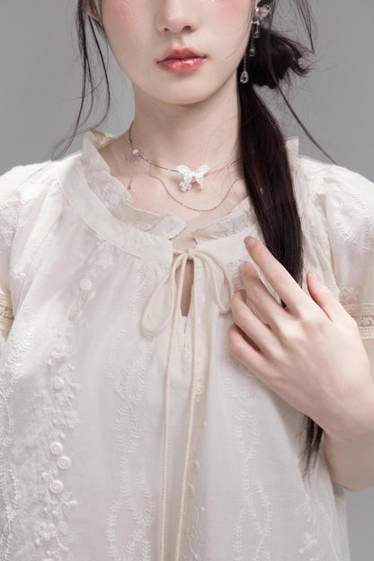 Apricot Lace Bubble Tee