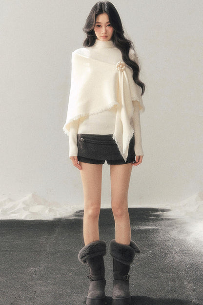 French Winter Turtleneck Sweater Set