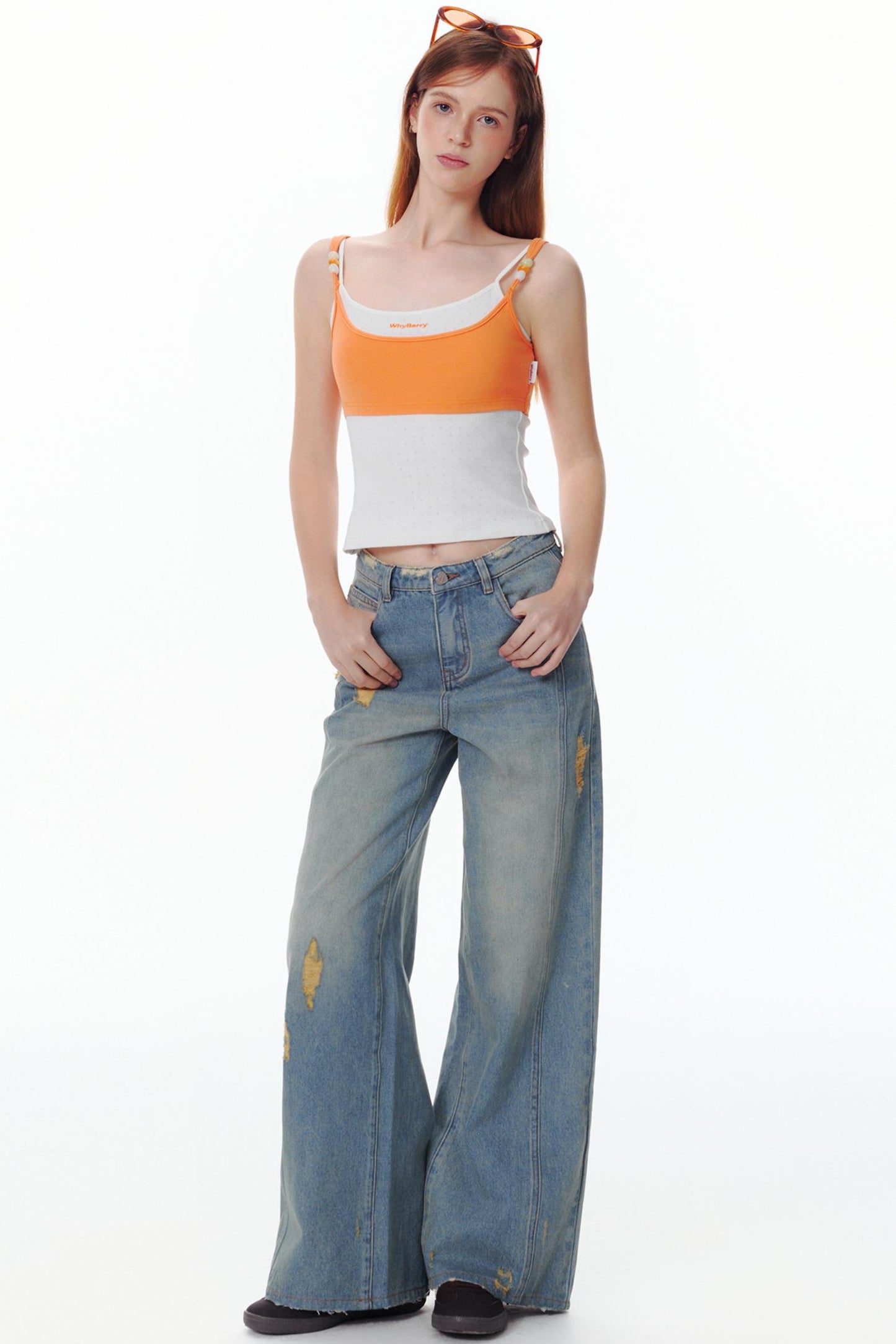 Memory Fragments Straight Jeans