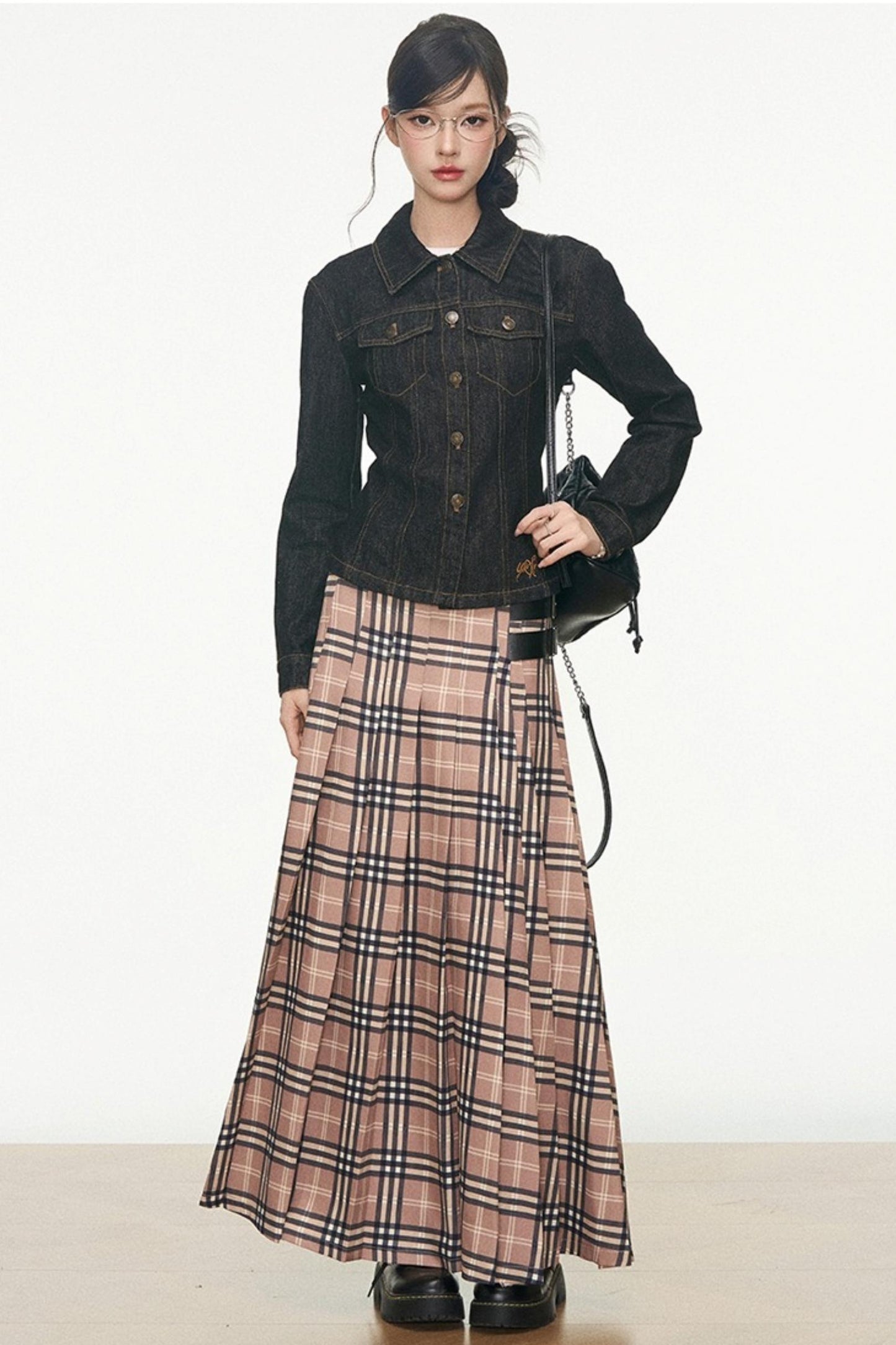 Denim Jacket Skirt Set-Up