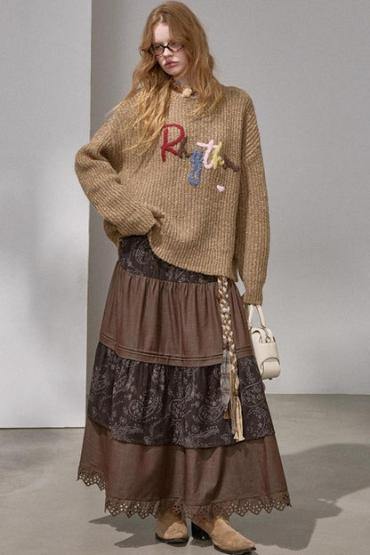 Cloud-Like Knit Pullover Sweater