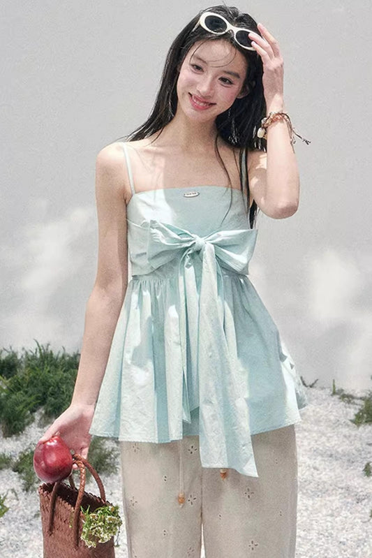 Whisper of Blues Babydoll Top